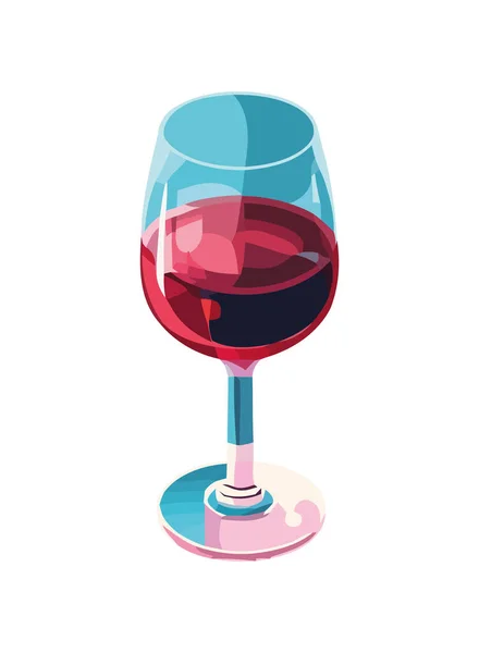 Copo Vinho Luxo Simboliza Celebração Elegância —  Vetores de Stock