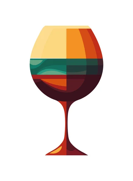 Celebration Wine Modern Design Icon Isolated — Stock Vector