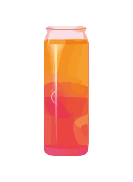Gesundes Fruchtgetränk Gelben Glas — Stockvektor