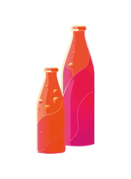 Іконка Розкладки Пляшкових Напоїв Ізольована — стоковий вектор