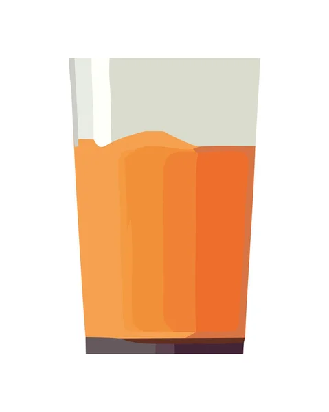 Juice Glas Ikon Gul Bakgrund Ikon Isolerad — Stock vektor