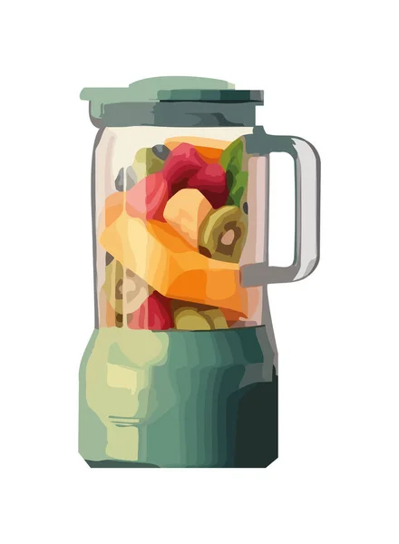 Fresh Fruit Blender Healthy Eating Icon Isolated — Stock Vector