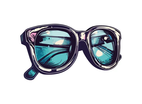 Modische Brille Eleganz Und Stil Ikone Isoliert — Stockvektor