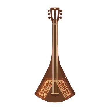 Klasik biçim Balalaika resim simgesi izole edildi