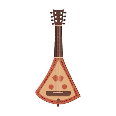 Balalaika, müzik aleti geleneksel simge izole