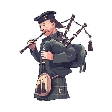 Üniforma simgesinde gayda çalan bir kişi izole edildi