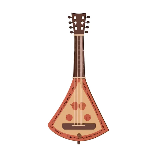 Balalaika Instrumento Icône Musicale Traditionnelle Isolé — Image vectorielle