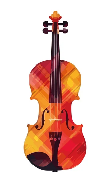 Instrumento Cuerda Violín Icono Aislado — Archivo Imágenes Vectoriales