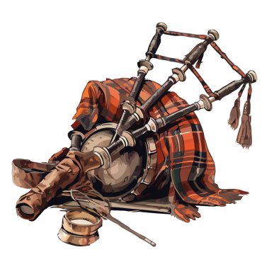 Beyaz arkaplan simgesindeki gayda aracı izole edildi