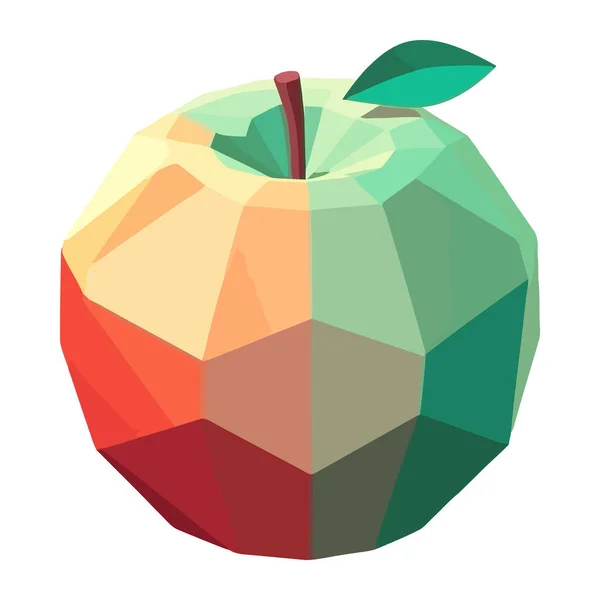 Ωρίμασε Φρούτα Apple Αφηρημένο Σχέδιο Εικονίδιο Απομονωμένο — Διανυσματικό Αρχείο
