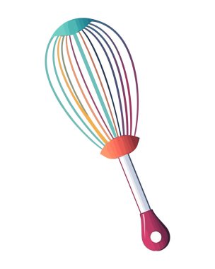 çizgi film karıştırıcı mutfak simgesi izole edilmiş tasarım