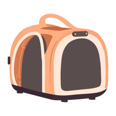 Gezgin köpek macera yolculuğunda bavul taşır.