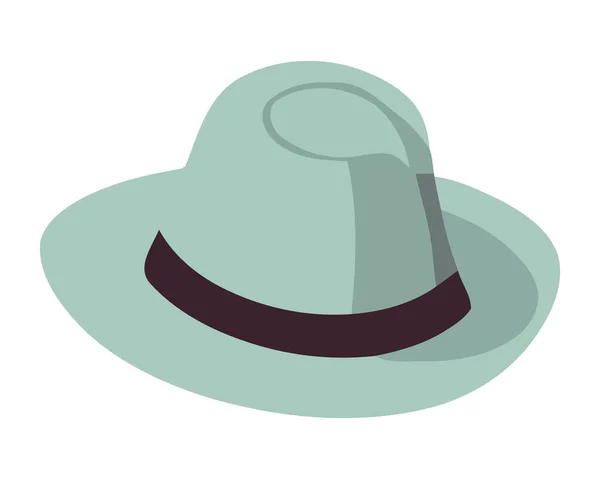 Κομψό Ανδρικό Καπέλο Μπόουλινγκ Εικονίδιο Απομονωμένο — Διανυσματικό Αρχείο