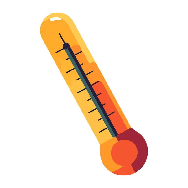 Датчик Температуры Измеряет Температуру Летний Зимний Период — стоковый вектор