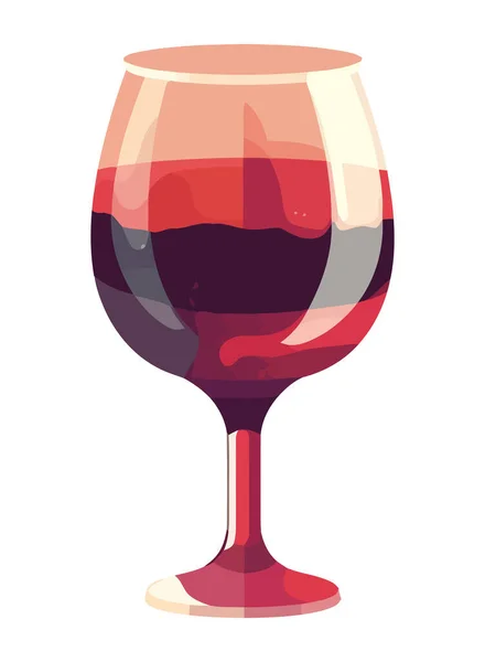 Copo Vinho Para Celebração Ícone Luxo Isolado — Vetor de Stock