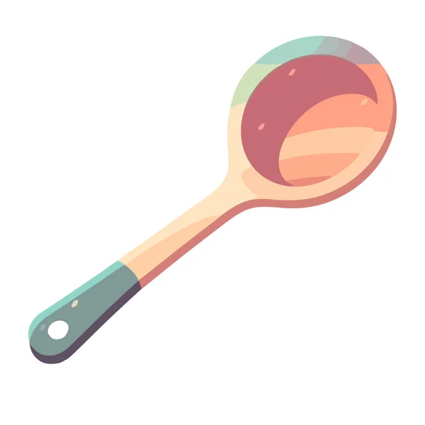 Kitchen Utensil Spoon Icon Isolated — Stock Vector