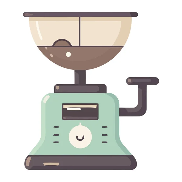Gurme Cappuccino Makinesi Simgesi Izole — Stok Vektör