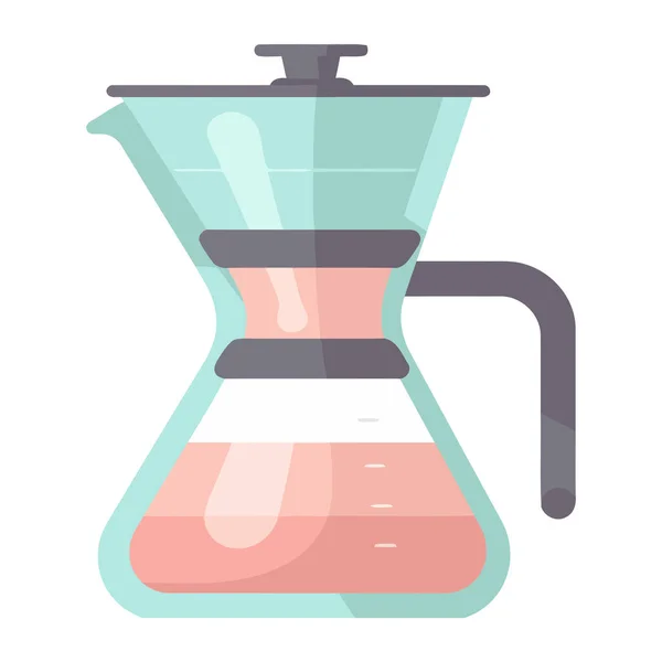 stock vector Transparent dripping coffee maker icon isolated