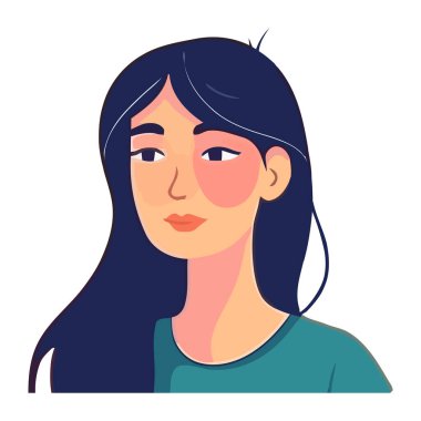 Bir kişi, genç bir yetişkin, parlak bir ikon izole edilmiş.