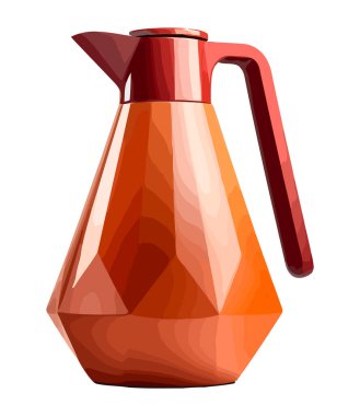 Kol simgesi izole edilmiş modern çaydanlık tasarımı