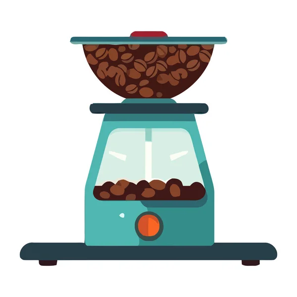 Fresh Coffee Beans Ground Cappuccino Icon Isolated — Stock Vector