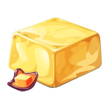 Organik peynir, izole edilmiş sağlıklı yeme ikonunu simgeler.