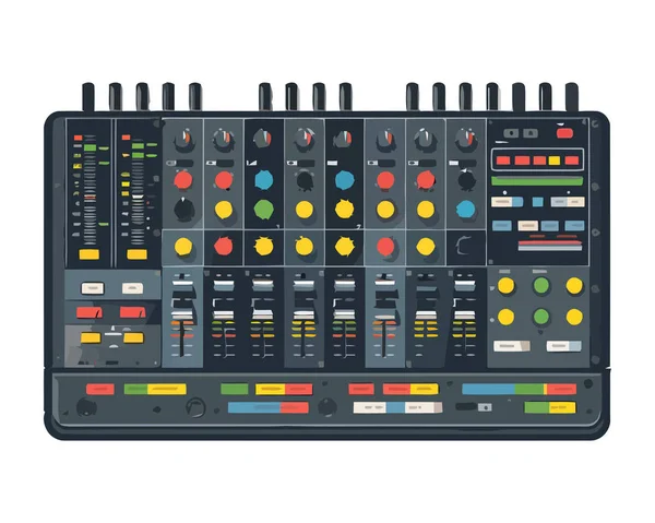 Sound Mixer Control Panel Recording Studio Icon — Stock Vector