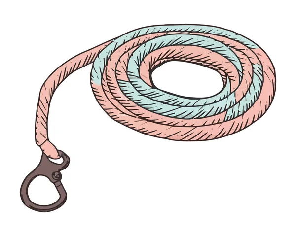 Leder Seil Isoliert Vektor Symbol Isoliert — Stockvektor