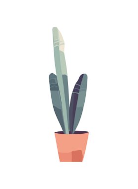 Sulu bitki güzellik ikonu izole