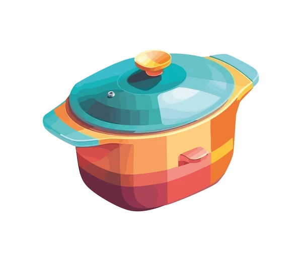 Isolated Casserole Gourmet Meal Icon Isolated — Stock Vector
