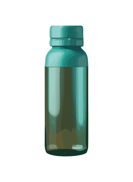 Läkemedel Behållare Flaska Design Ikon Isolerad — Stock vektor