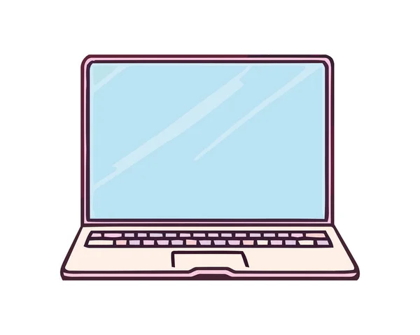 Modern Computer Equipment Icon Isolated — Stock Vector