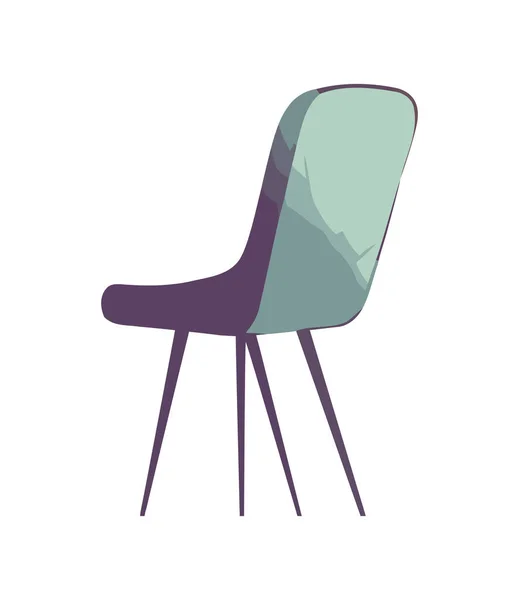 Άνετη Καρέκλα Μοντέρνο Σχεδιασμό Εικονίδιο Απομονωμένο — Διανυσματικό Αρχείο