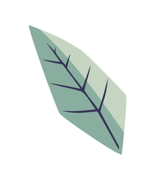 孤立した葉のアイコンの有機的な成長 — ストックベクタ