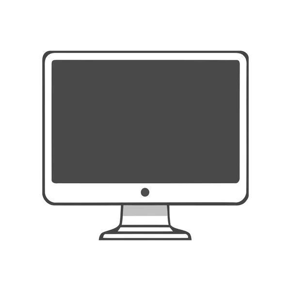 Großbild Desktop Modernes Symbol Isoliert — Stockvektor