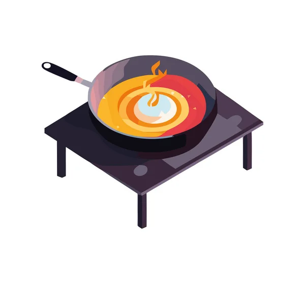 Кулінарний Суп Значок Здоровий Органічний Значок Приготування Їжі Ізольовано — стоковий вектор