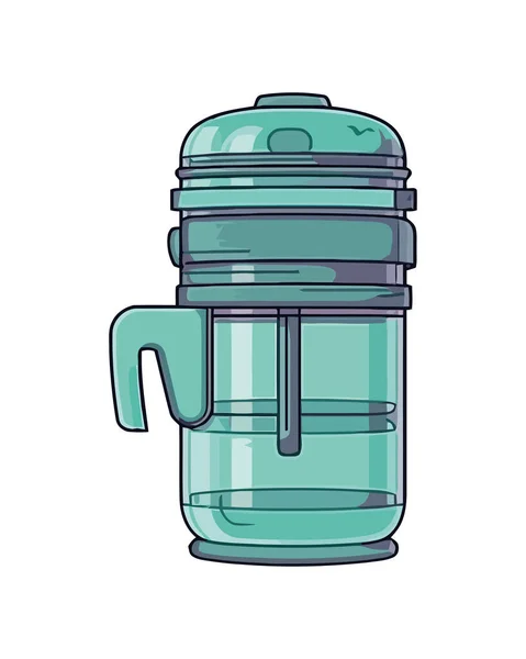 透明瓶液体解渴图标隔离 — 图库矢量图片