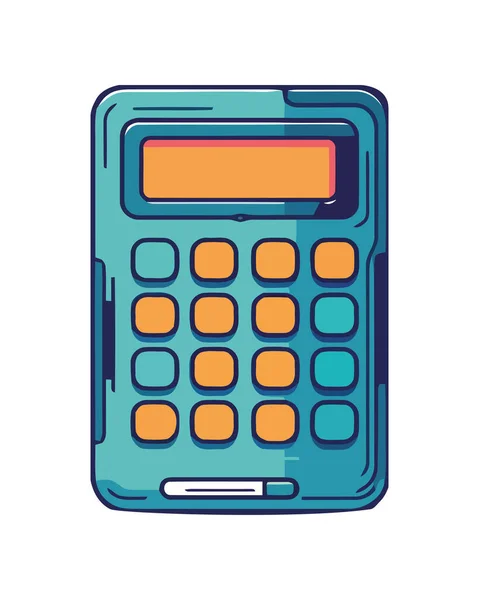 Kalkulačka Pro Izolovanou Ikonu Finančního Vzdělávání — Stockový vektor