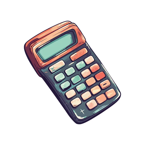 Rechner Symbol Für Finanzberechnungen Isoliert — Stockvektor