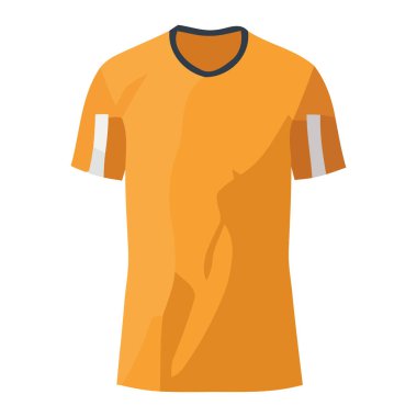 Modern erkekler sarı gömlek tasarımı vektör simgesi izole