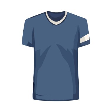 Modern moda tasarımı erkekler mavi gömlek resimleme simgesi izole