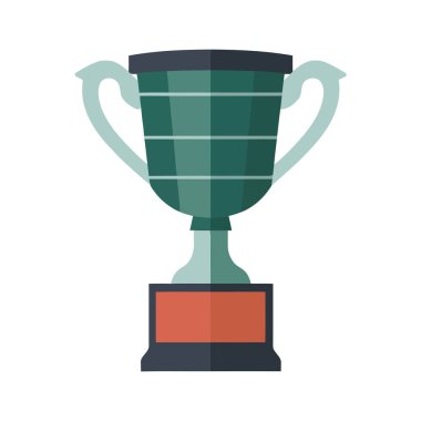 Kupa, izole edilmiş rekabetçi spor simgesinde başarıyı simgeler.