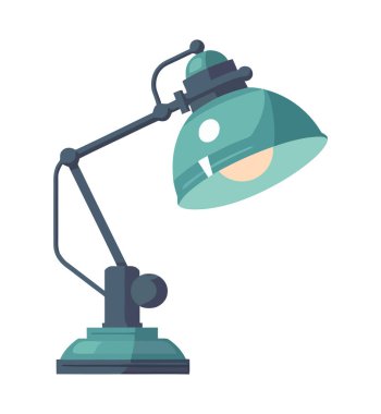 Metalik elektrik lambası ikonu izole etti