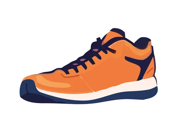 Sports Shoe Symbol Shoelace Design Vector Icon Isolated — Stock Vector