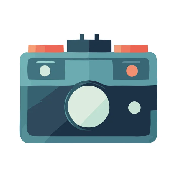 Moderní Fotoaparát Fotografie Ikony Izolované — Stockový vektor