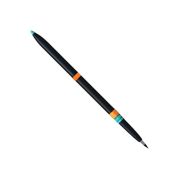 Elegant Ballpoint Pen Supply Equipment Icon Isolated — Stock Vector
