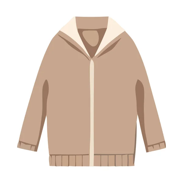 Winter Jacket Fashion Icon Isolated — Stock Vector