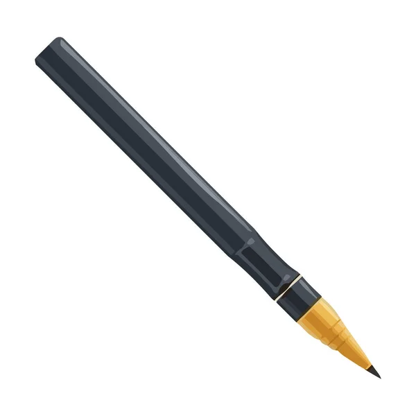Ballpoint Pen Icon White Backdrop Icon Isolated — Stock Vector
