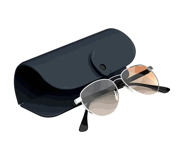 Óculos Sol Ícone Acessório Pessoal Moda Isolado — Vetor de Stock
