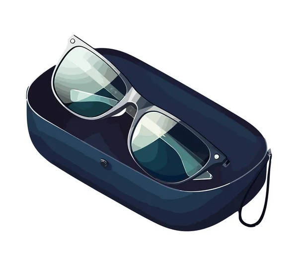 Gafas Sol Moda Para Vacaciones Verano Icono Aislado — Vector de stock